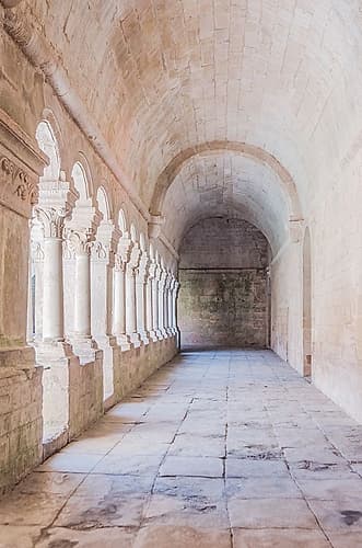 France, Provence, Gordes. Abbey of Our Lady of Senanque (Abbey Notre-Dame de Senanque) Art Print